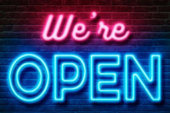 we are open